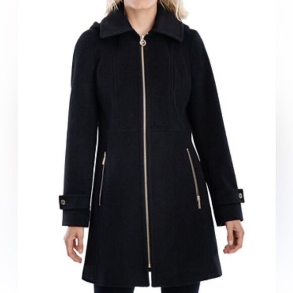 MICHAEL KORS Women's Black Coat size S - Picture 1 of 7